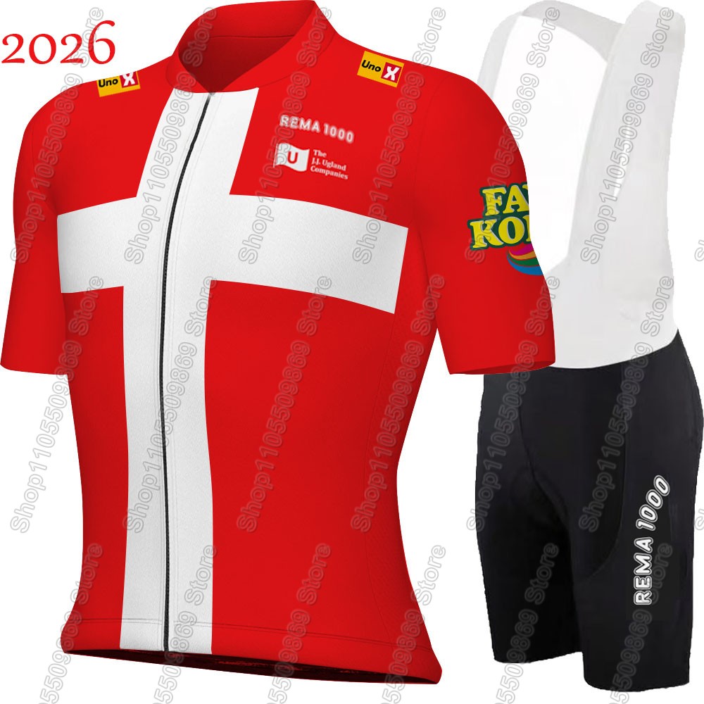 Wellness X - Conjunto de Jersey de Ciclismo Denmark